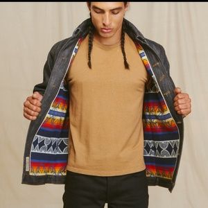 Ginew Heritage Chore "We Walk Together" Coat Jacket Small Mens